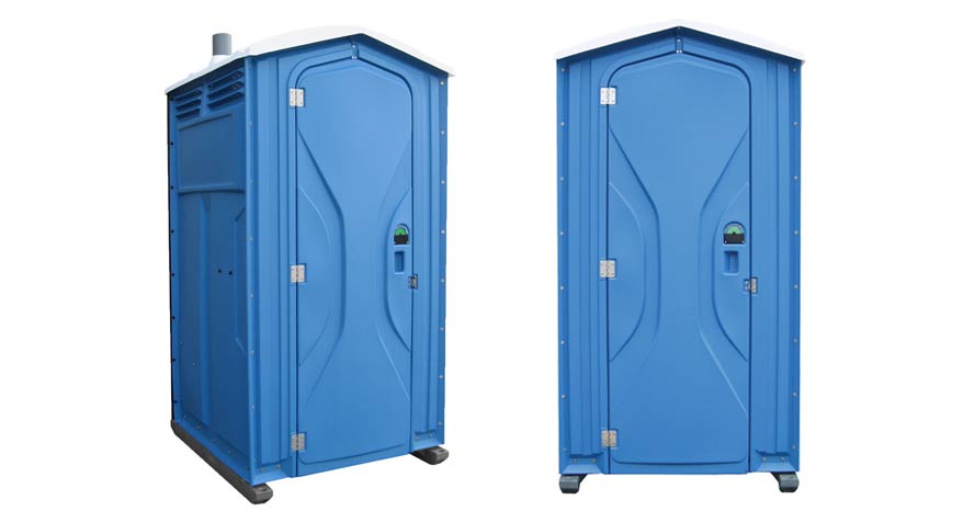 Long-term porta potty units on site in Norwich, New York